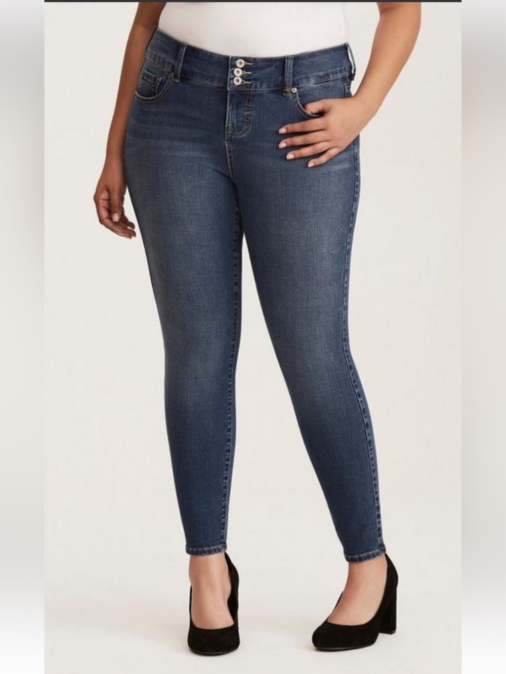 Torrid Triple-Button Skinny Jeggings - 
Size 16XS